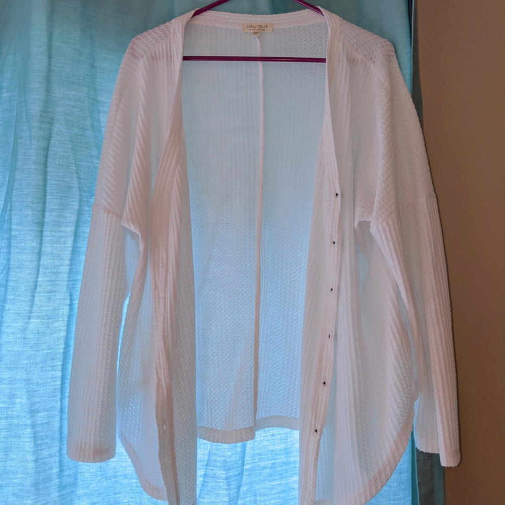 White Button-up Cardigan